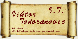Viktor Todoranović vizit kartica